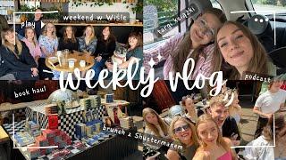 WEEKLY READING VLOG  targi książki, wyjazd do Wisły, podcast i dużo książek!️