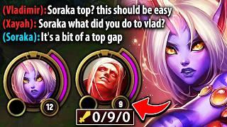 This Vlad thought I was trolling with Soraka top... then I absolutely spanked him