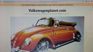 CLASSIC VOLKSWAGEN WEBSITE RE- LAUNCH. VOLKSWAGENPLANET.COM