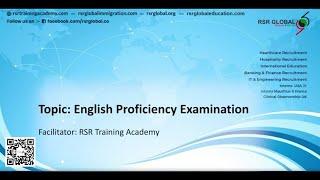 RSR Global Training Academy - English Proficiency Examination