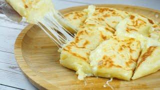 Skillet Cheese Potato Bread! WITHOUT OVEN! Yeast Free / Egg Free, Incredibly good!