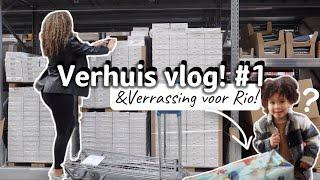 VERHUISVLOG #1 Vloer uitkiezen & een verrassing voor Rio voor het nieuwe huis!