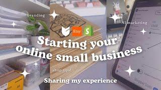 How to start your online handmade business  Etsy tips, product ideas, branding & growth  