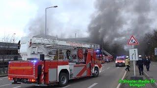 +++ GROSSBRAND IM PARKHAUS +++ STUTTGART | Großeinsatz mit Werkfeuerwehr | FEUER & RAUCH | [E]