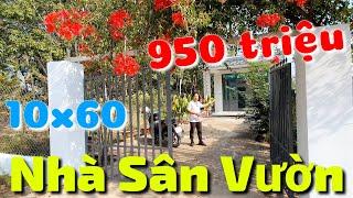 Nhà vườn 10x60 góc ngã tư 2 mặt tiền giá rẻ 950 triệu ở xã Long Vĩnh huyện Châu Thành Tây Ninh