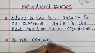 motivational quotes||simple english handwriting to improve writing skill |neat handwriting|4s writes