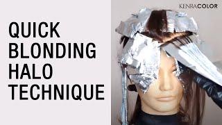 Quick blonding halo technique & tips on salon solutions to at-home hair color problems | Kenra Color