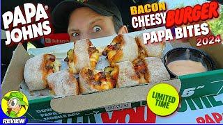 Papa John's® Bacon Cheesy Burger Papa Bites Review  ⎮ Peep THIS Out! ️‍️