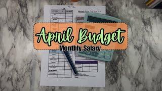 April 2025 Budget | Monthly Salary | Budget With Me
