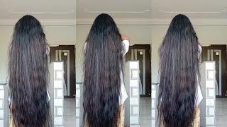 Beautiful #kneelengthhair bengali girl's hairplay | knee length long hair play