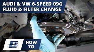 How to Change Audi VW Transmission Fluid (aka ATF) on 6 Speed 09G