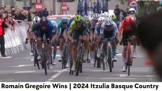 Romain Gregoire Wins | 2024 Itzulia Basque Country | Stage 5 |  Sprint