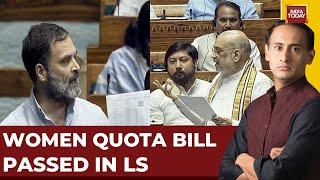 Newstrack With Rahul Kanwal LIVE: Women Quota Bill Passed In LS | Rahul Gandhi Vs Amit Shah