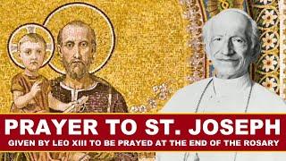  LEO XIII PRAYER TO ST. JOSEPH 