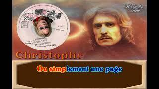 Karaoke Tino - Christophe - La vie, c'est une histoire d'amour