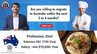 Are you a Cook/ Chef looking at Australia as a destination? Get your work permit visa with Baasu