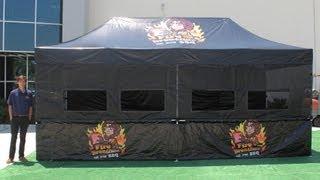 Fire Breather BBQ 10x20 Pop Up Tent