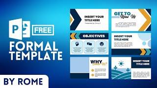 FREE Simple Formal PPT Template by Rome