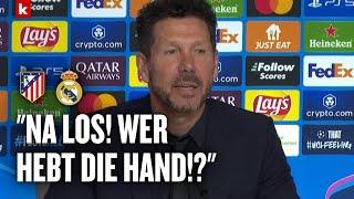 Simeone völlig außer sich nach Alvarez-Drama: "Hast du Angst?!" | Atletico - Real Madrid 2:4 i.E.