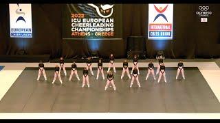 TEAM ESTONIA | Senior Team Cheer Hip Hop - Semi  2022 ICU EUROPEAN Cheerleading Championships 