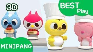 Play video for kids | Eating + Color + Cook Play etc | Best play | Mini-Pang TV 3D Play