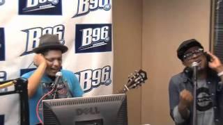 Bruno Mars singing Baby and Your Love @ B96 radio