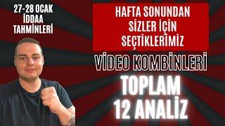 BU HAFTA SONU BİR BAŞKA! | 27 Ocak ve 28 Ocak 2024 İddaa Tahminleri