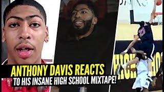 Anthony Davis REACTS To His INSANE High School Mixtape!! "No Coaches EVER Came To Watch Me"