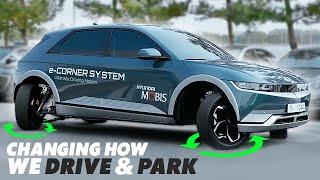 Hyundai Mobis e-Corner Wheel System "Crab Walking"