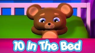 Ten In The Bed | Nursery Rhymes | Baby Songs | Kids Songs | 4K