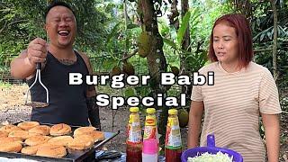 Burger Daging Babi Segar Special,Cepat&Simple.