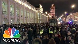 Russians Protest Putin’s Invasion Of Ukraine