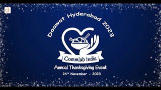 Commlab India's Daawat Hyderabad 2023 - Annual Thanksgiving Event