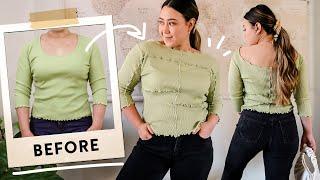 THRIFT FLIP  easy DIY trendy patchwork style top