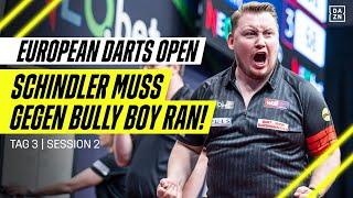 Überraschung durch Underdogs! Wer siegt in Leverkusen? European Darts Open: Tag 3 - Session 2 | DAZN