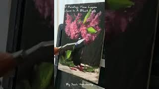 Oil Painting Time Lapse “Lilacs In A Black Vase“ #oilpainting #allaprima #shorts #flowerpainting