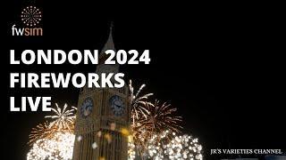 London Fireworks 2024: London: A Place For Everyone - FWsim