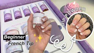 How to DIP Powder FRENCH TIP for Beginners | using GLAMRDiP 