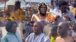 OTUMFUO RECEIVED ALL THE FANS AS BAWUMIA,NAPO,CHEDDAR,JANE NAANA STORM OGUAA FETU FESTIVAL