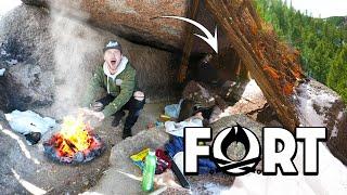 WE FOUND THE HIDDEN CAVE FORT!