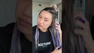 testing PURPLE shampoo on my hair 