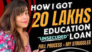 EDUCATION LOAN FOR CANADAWITHOUT COLLATERAL| How I Got 20 Lakhs student loan | Manvi Gangwani