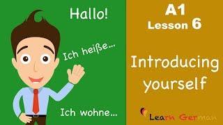 Learn German | Introducing yourself | sich vorstellen | German for beginners | A1 - Lesson 6