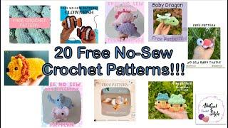 20 Free No-Sew Crochet Patterns!!!