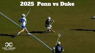 Penn vs Duke | 2025 Men's Lacrosse Highlights