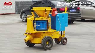 Tunnel use rotor type dry shotcrete machine