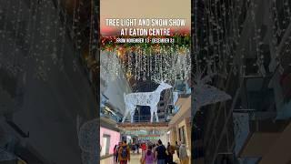 Come see the light and snow show at Eaton centre!️ #eatoncentre #toronto #todotoronto #christmas