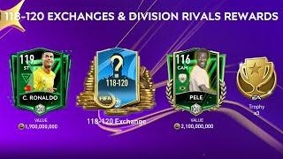 DIVISION RIVAL REWARDS = FREE PELE PRIME ICON + COINS | 118-120 FOUNDERS EXCHANGES FIFA MOBILE!