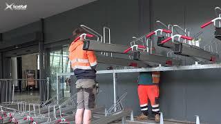 New cycle rack at Glasgow Queen Street station