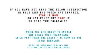 Kriya Pranayama: Quick Checker (Not suitable for mobile. Only for viewing in computers)